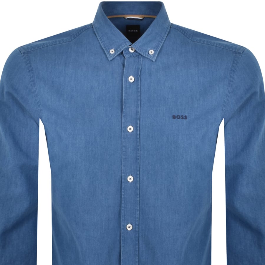BOSS C Hal Long Sleeved Shirt Blue
